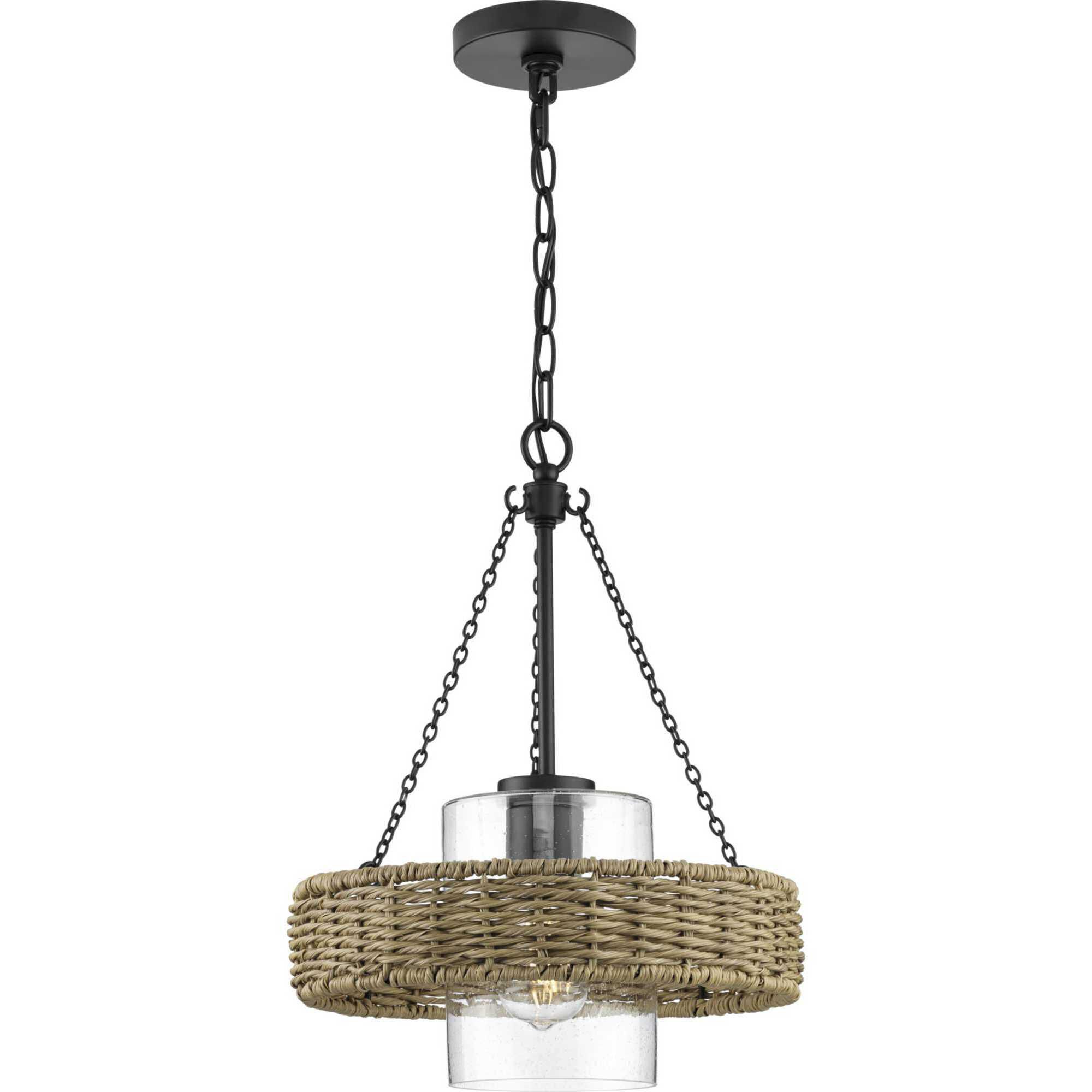 Pembroke 1 Light 14 inch Matte Black Outdoor Pendant