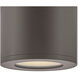 Coastal Elements Silo LED 5 inch Architectural Bronze Outdoor Flush Mount, Small