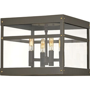 Open Air Porter LED 12 inch Oil Rubbed Bronze Outdoor Flush Mount, Estate Series