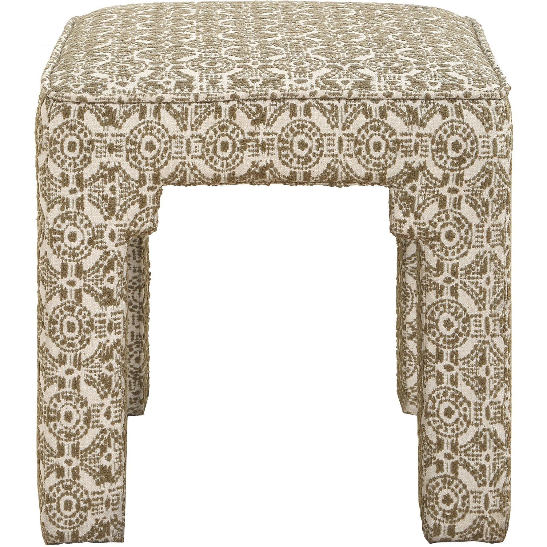 Satoria Olive Green Boucle Bench