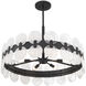 Boca 6 Light 27.5 inch Matte Black Chandelier Ceiling Light