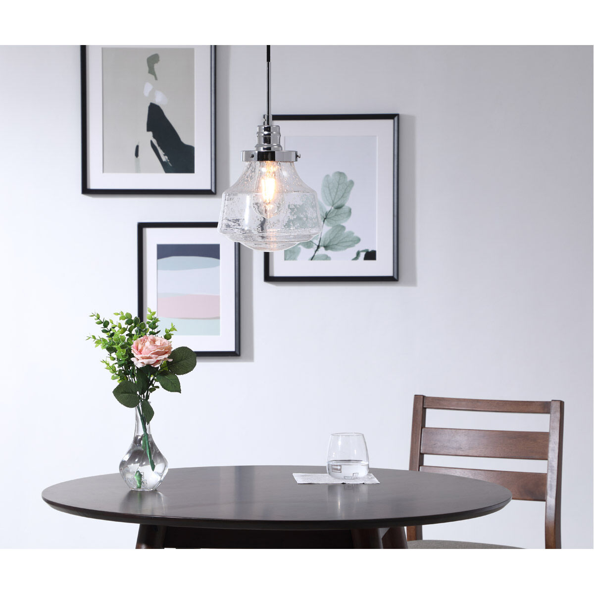 Lyle 1 Light 8 inch Chrome Pendant Ceiling Light