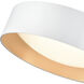 Rosata LED 16 inch White Indoor Flushmount Ceiling Light
