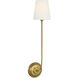 Thomas O'Brien Vendome LED 5.5 inch Hand-Rubbed Antique Brass Single Sconce Wall Light