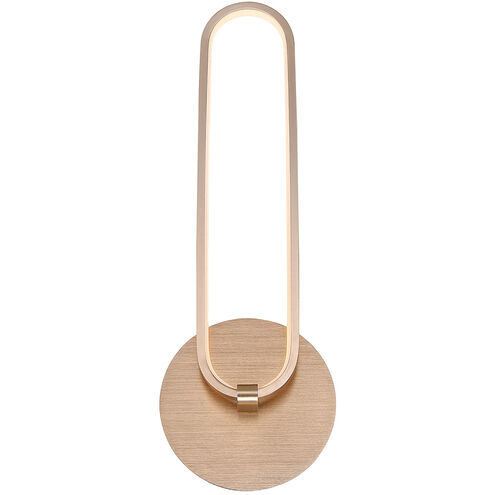 Charmed LED 3 inch Soft Gold Sconce Wall Light, dweLED