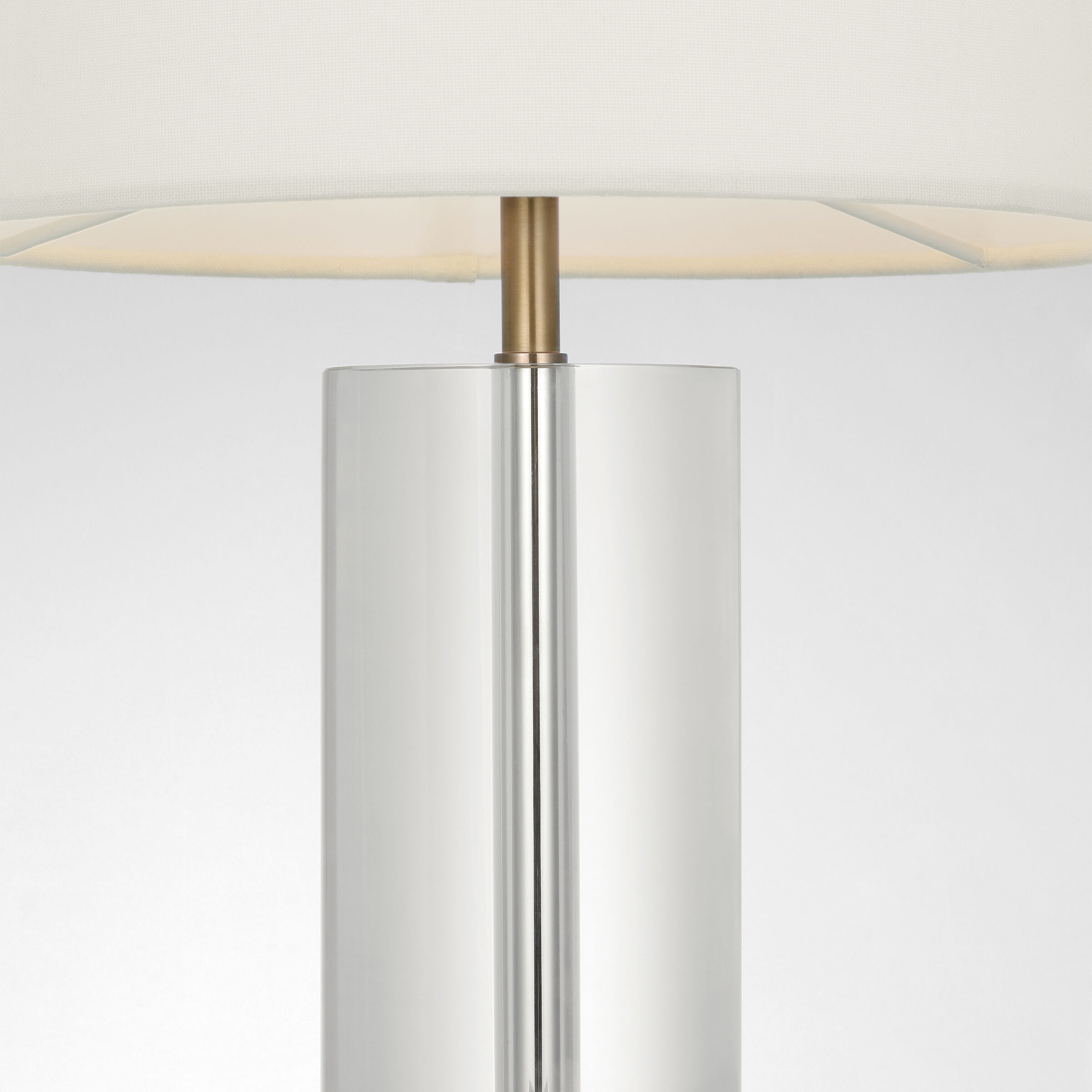 AERIN Lineham 16 inch 2.00 watt Crystal and Hand-Rubbed Antique Brass Cordless Accent Lamp Portable Light