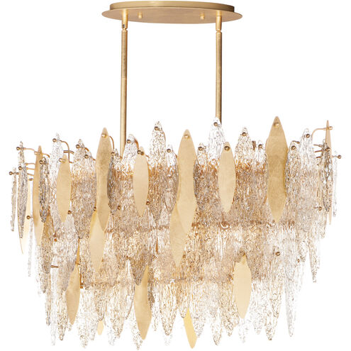 Majestic 18 Light 17 inch Gold Leaf Chandelier Ceiling Light