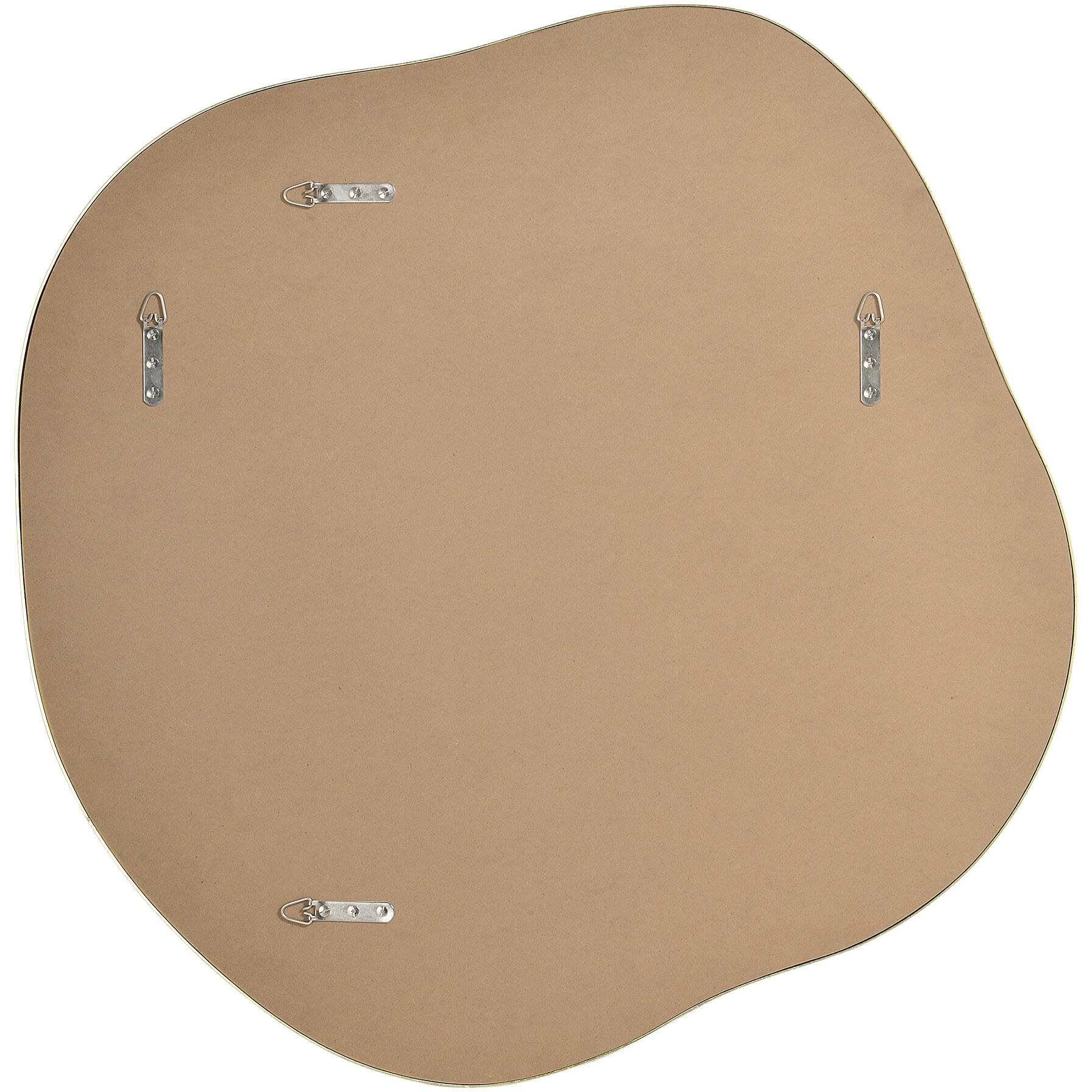 Nucleus 36 X 36 inch Clear and Satin Brass Wall Mirrors, Set of 3