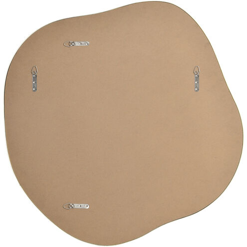 Nucleus 36 X 36 inch Clear and Satin Brass Wall Mirrors, Set of 3