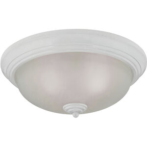 Huntington 3 Light 15 inch White Flush Mount Ceiling Light