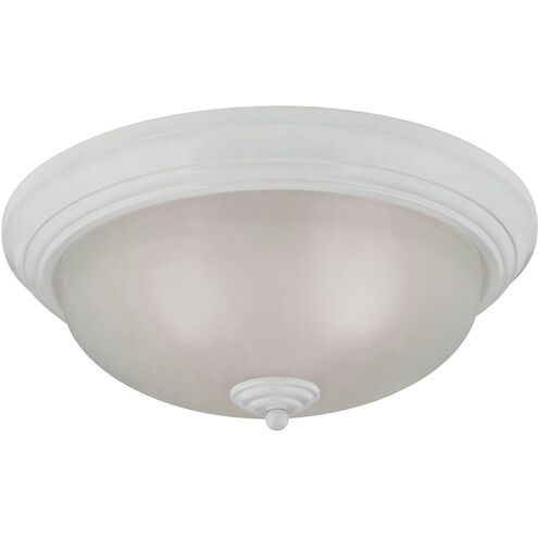 Huntington 3 Light 15 inch White Flush Mount Ceiling Light