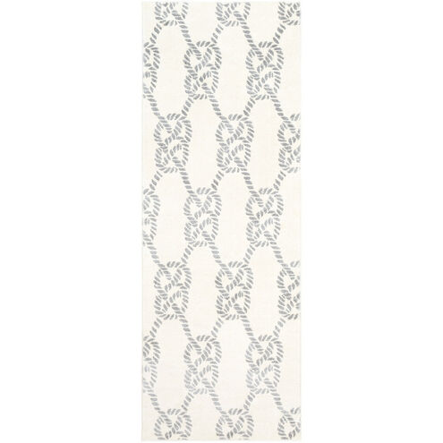 Horizon 87 X 31 inch Medium Gray/Cream Rugs, Runner