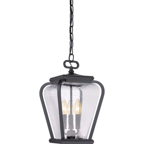 Province 3 Light 10 inch Mystic Black Mini Pendant Ceiling Light, Small