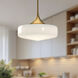 Alora Mood Lincoln 1 Light 14 inch Aged Gold Pendant Ceiling Light