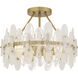 Abigail 4 Light 18 inch Brushed Gold Semi-Flush Mount Ceiling Light