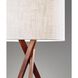 Brooklyn 30 inch 100.00 watt Light Walnut Table Lamp Portable Light