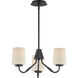 Durham 3 Light 18.5 inch Black Mini Chandelier Ceiling Light