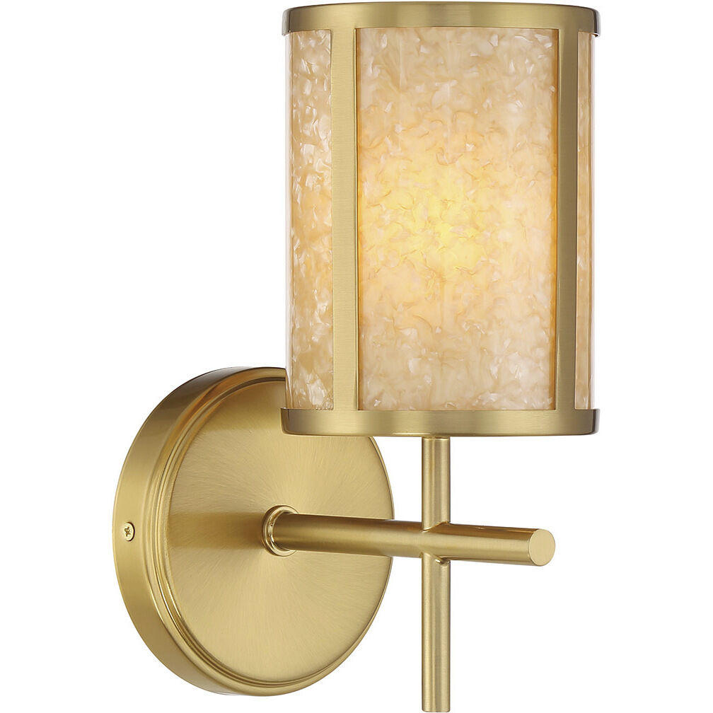 Camden 1 Light 5 inch Warm Brass Bath Wall Light