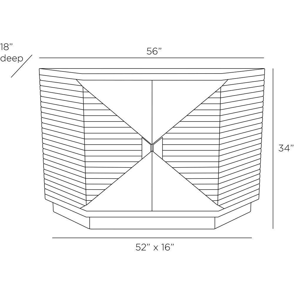 Vector 34 inch Ebony Credenza