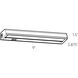 ProLed LED 9 inch White Linear Ceiling Light, Under Cabinet Light