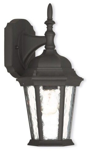 Hamilton 1 Light 13 inch Textured Black Outdoor Wall Lantern