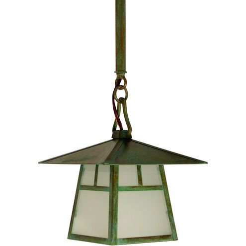 Carmel 1 Light 8 inch Bronze Pendant Ceiling Light in Frosted, Bungalow Overlay