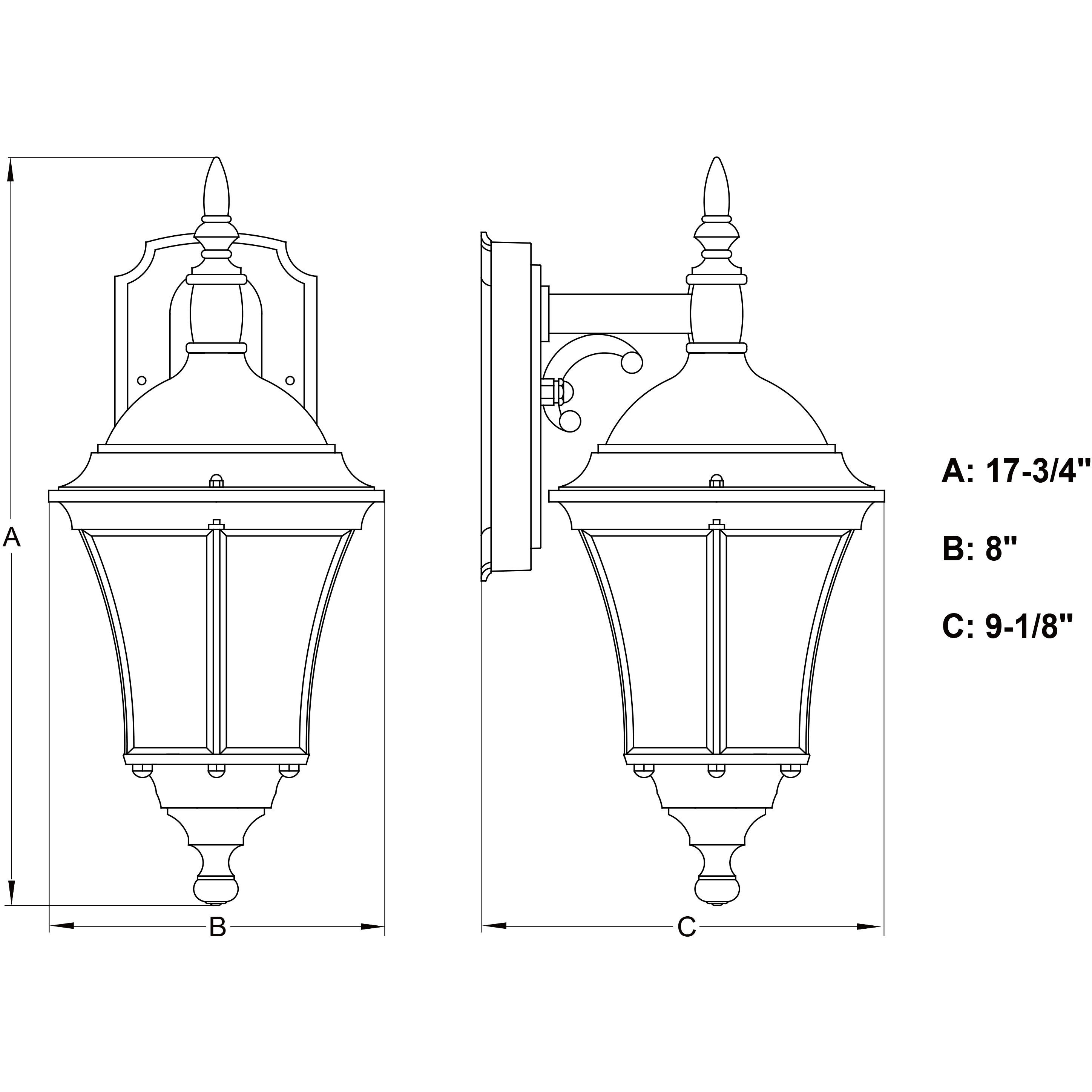 Newark Weathered Bronze Outdoor Motion Sensor