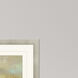Iridescence / Opaline Blue and Turquoise and Yellow and Gray Framed Art