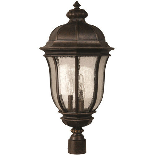 Harper 3 Light 26 inch Peruvian Bronze Outdoor Outdoor Post Mount, Large