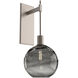 Terra 1 Light 9 inch Beige Silver Indoor Sconce Wall Light in Metallic Beige Silver, Terra Smoke, Tempo