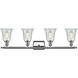 Ballston Hanover LED 36 inch Polished Chrome Bath Vanity Light Wall Light in Fishnet Glass, Ballston