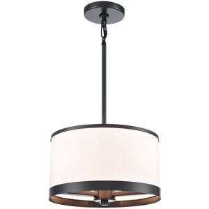 High Street 3 Light 12.01 inch Black Pendant Ceiling Light