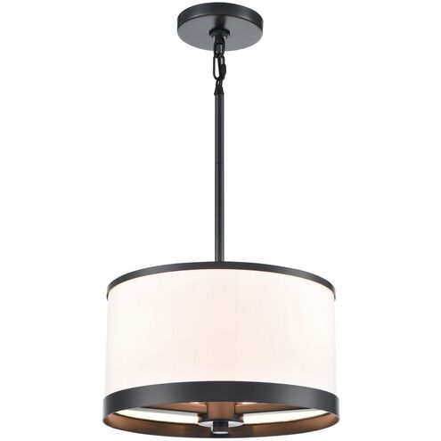 High Street 3 Light 12.01 inch Black Pendant Ceiling Light