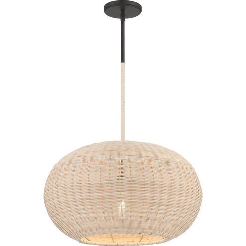 Modjeska 1 Light 20.13 inch Coal Pendant Ceiling Light