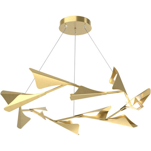 Plume LED 49.1 inch Modern Brass and Modern Brass Pendant Ceiling Light