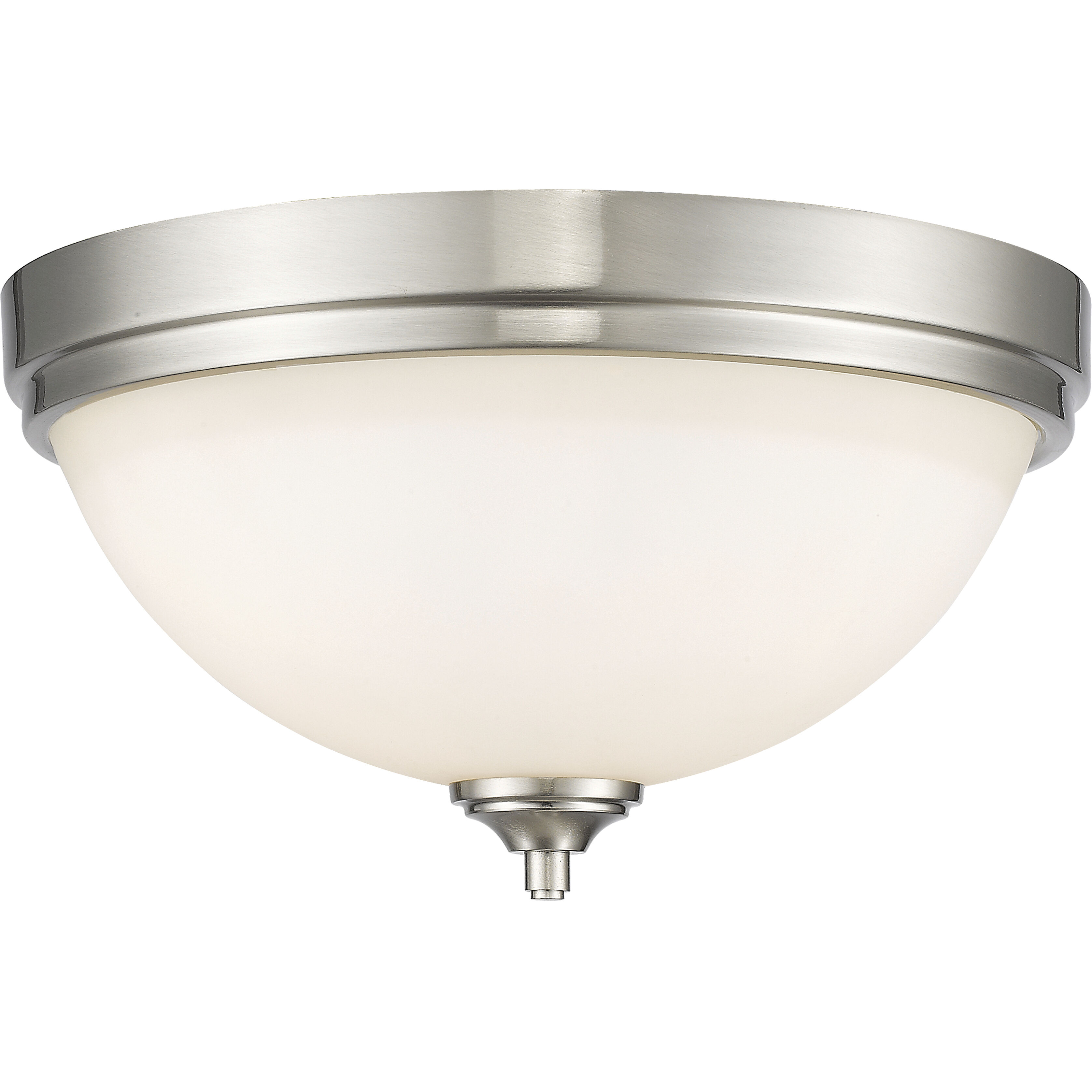 Bordeaux 3 Light 15 inch Brushed Nickel Flush Mount Ceiling Light