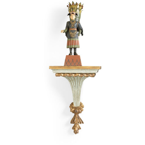 Chelsea House 10 inch Old Blue/Gold Wall Bracket Wall Light