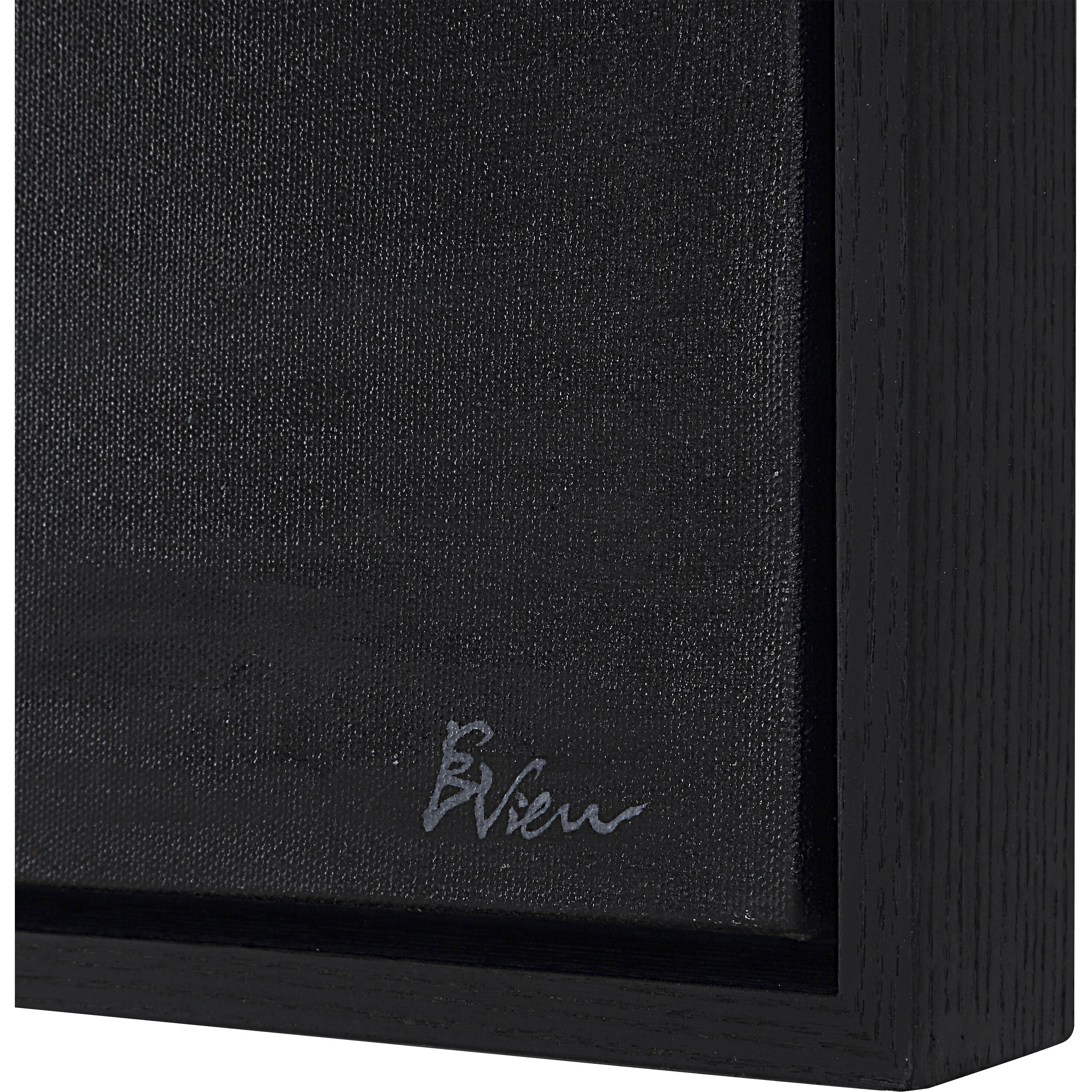 Suez Painted Matte Black Canvas Art