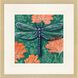 Bee on Wall / Dragonfly on Wall Green and Blue and Orange Framed Art, Propac