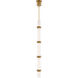 Sean Lavin Wit LED 3.9 inch Aged Brass Pendant Ceiling Light in 5 Glass, Integrated LED