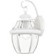 Monterey 1 Light 13 inch White Outdoor Wall Lantern