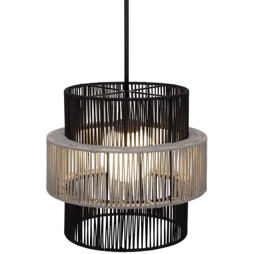 Aden 1 Light 22 inch Black Outdoor Pendant, Both Indoor/Outdoor