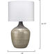 Damsel 35 inch 150.00 watt Etched Mercury Glass Table Lamp Portable Light