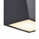 Corwin Family 12 inch Matte Black Outdoor Wall Sconce in 4" D x 5.5" W x 12" H, EVOLV