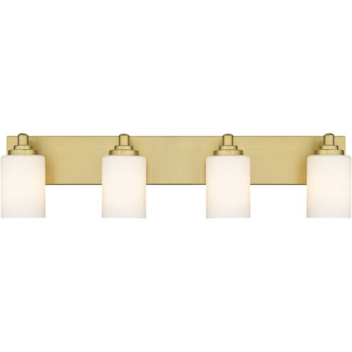Soledad 4 Light 31.5 inch Brushed Gold Vanity Wall Light