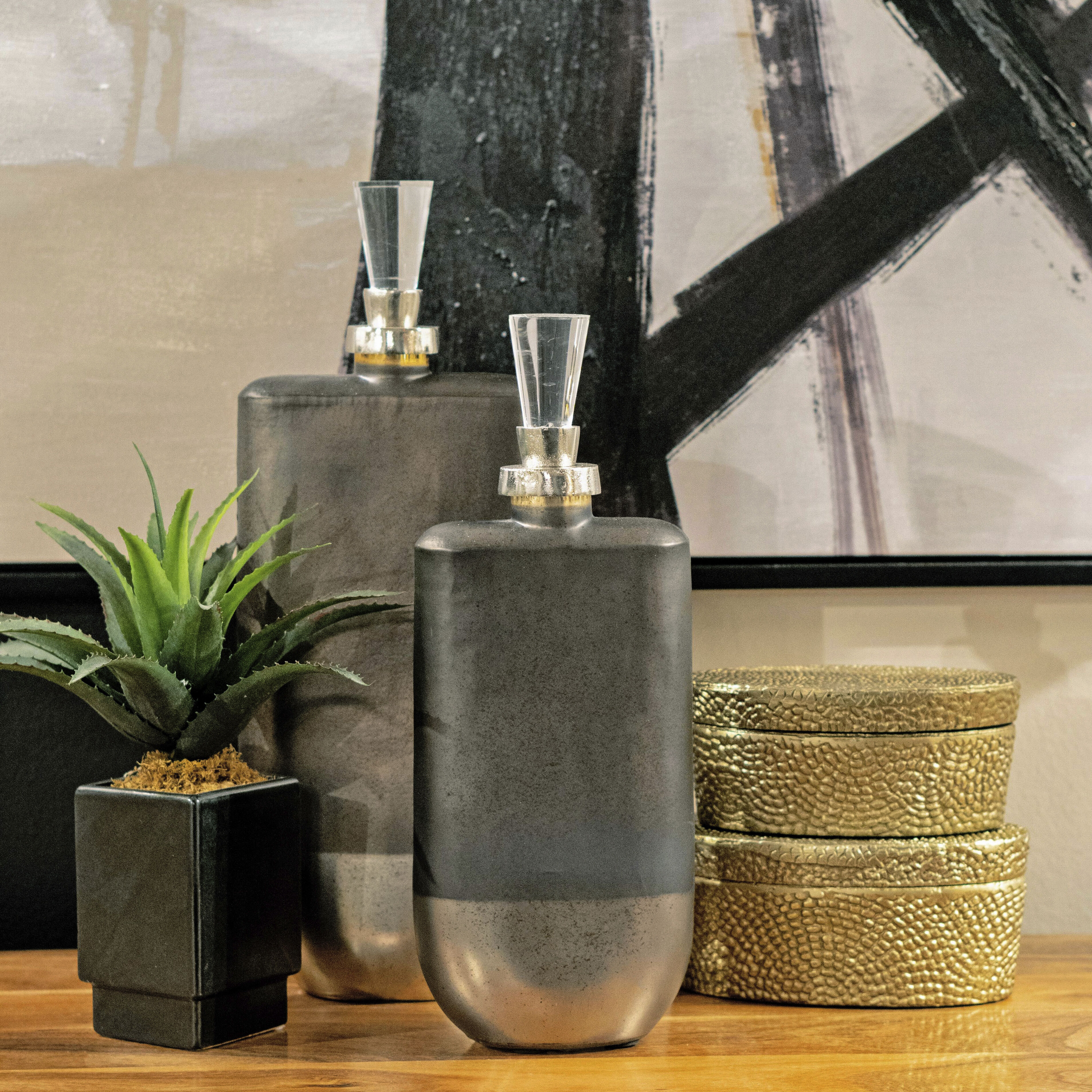 Oval Pebble 8 X 4 inch Antique Brass Box