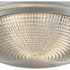 Sylvester 2 Light 14 inch Weathered Zinc with Satin Nickel Flush Mount Ceiling Light