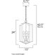 Provident 4 Light 15 inch Satin Nickel Single Pendant Ceiling Light