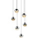 Grapes LED 10.5 inch Polished Chrome Cluster Pendant Ceiling Light in Small
