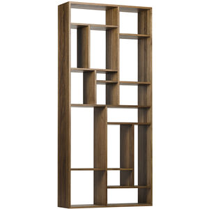 Malic 88 X 40 X 13 inch Dark Walnut Shelf